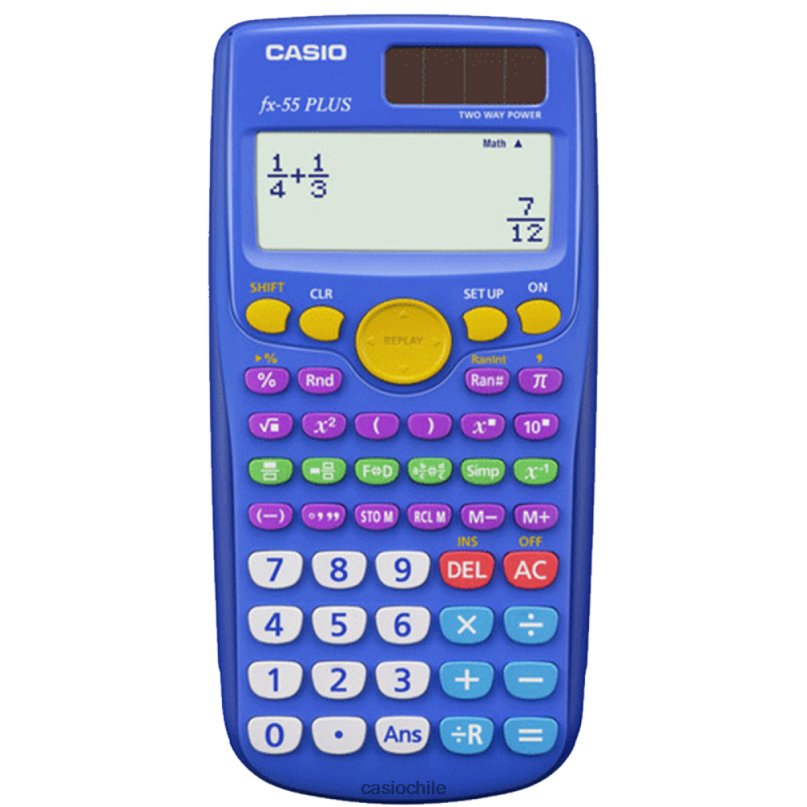 Casio fx-55 más calculadora de fracciones 4866J1018 accesorio
